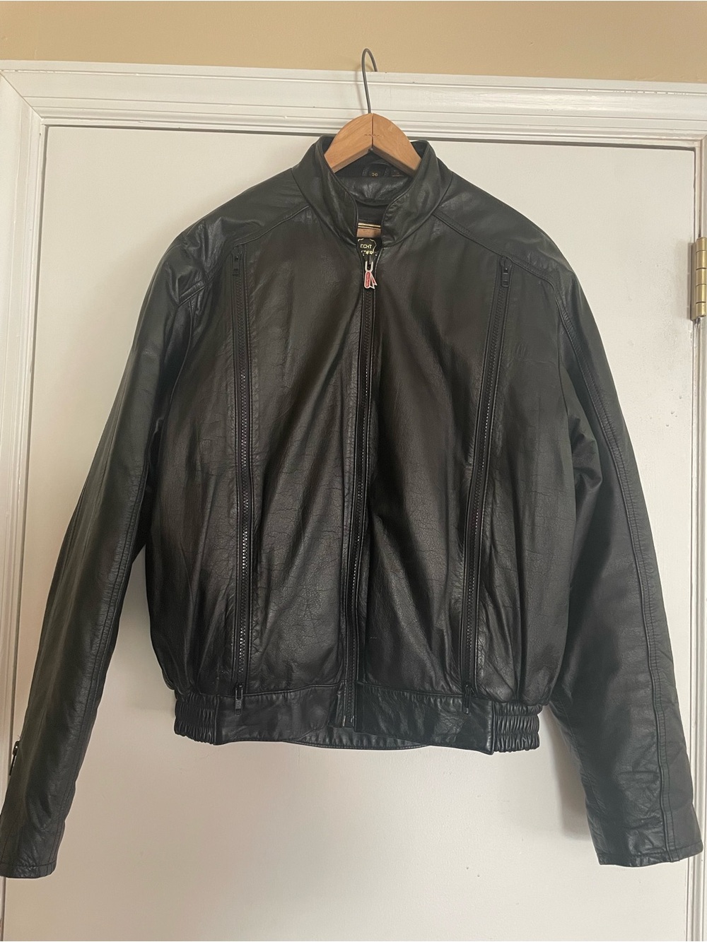 Vintage Hein Gericke Echt Leder Leather Motorcycle Jacket Size 38